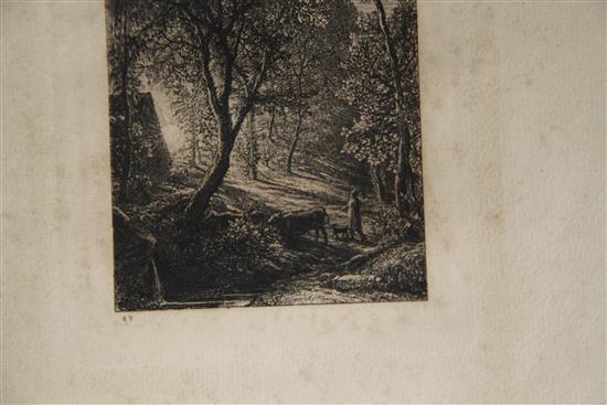 Samuel Palmer (1805-1881) The herdsmans cottage, overall 9.75 x 7.5in.